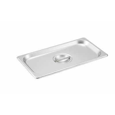 Winco SPSC Series Steam Food Pan Covers Stainless Steel 25 Gauge, Solid (Price / Piece) - Available in Different Sizes