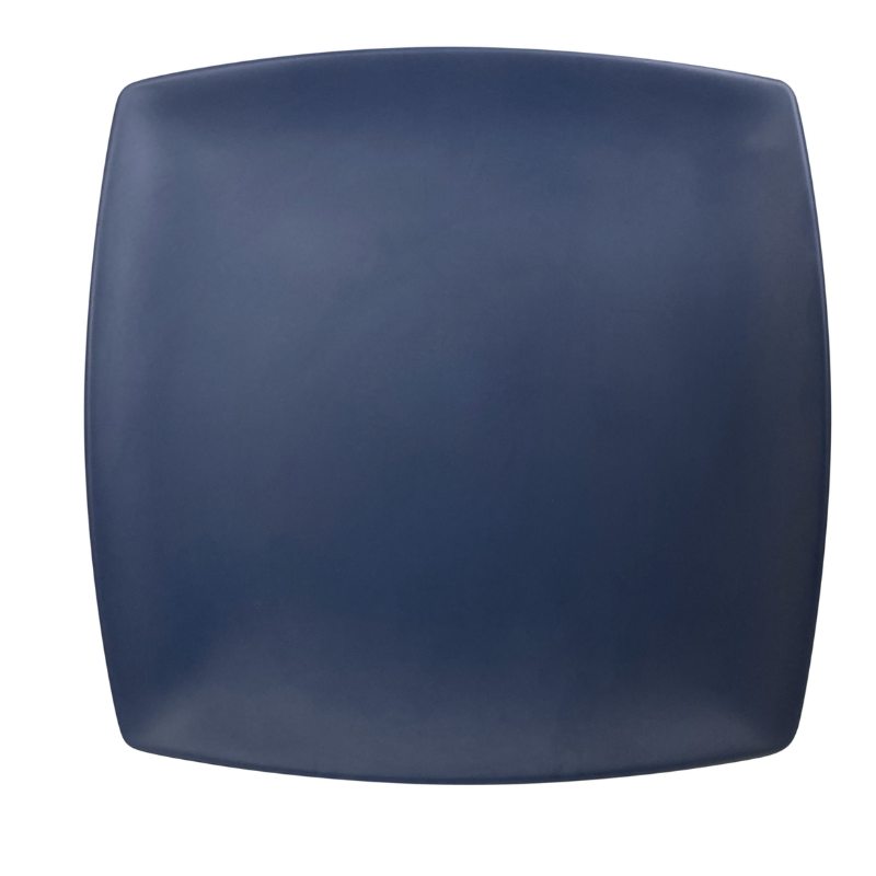 Thunder Group Melamine Western 9" x 9", 1" Deep, Square Plate, Classic Stone Blue , 1 doz