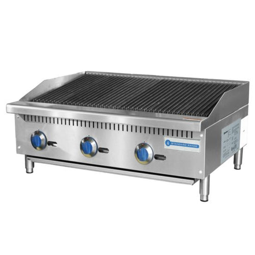 Standard Range SR-CB36-M 36-Inch Gas Countertop Radiant Charbroiler - 105,000 BTU