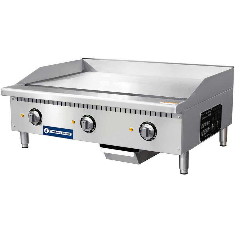 Standard Range SR-EG36 36-Inch Electric Thermostatic Countertop Griddle - 9-12 kW