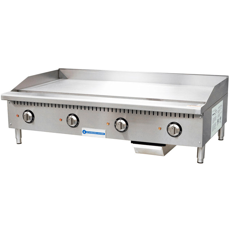 Standard Range SR-EG48 48-Inch Electric Thermostatic Countertop Griddle - 12-16 kW