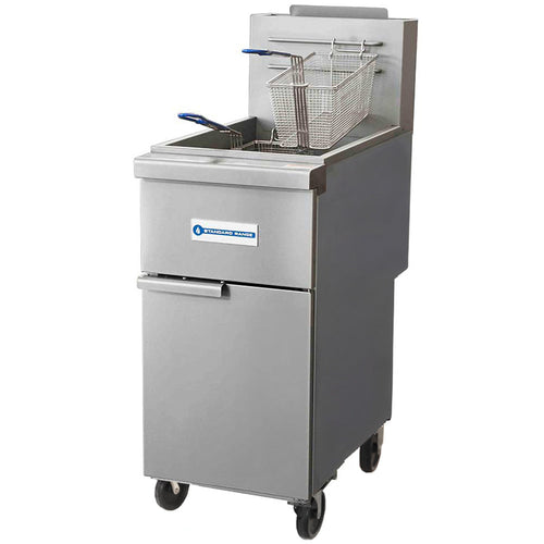 Standard Range SR-F3-LP 40 lb. Liquid Propane Floor Fryer - 90,000 BTU