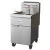 Standard Range SR-F4D-NG 78 lb. Natural Gas Split-Pot Fryer - 120,000 BTU