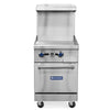 Standard Range SR-R24-24MG 24" Natural Gas Range with 24" Griddle & Standard Oven – 93,000 BTU