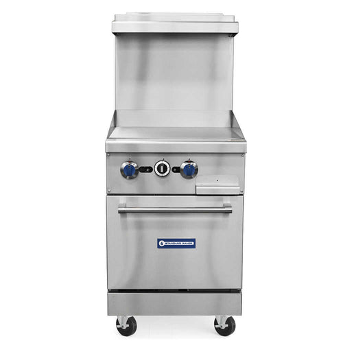 Standard Range SR-R24-24MG natural gas commercial range with griddle