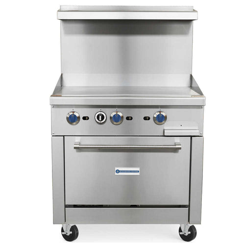 Standard Range SR-R36-36MG natural gas commercial range with griddle