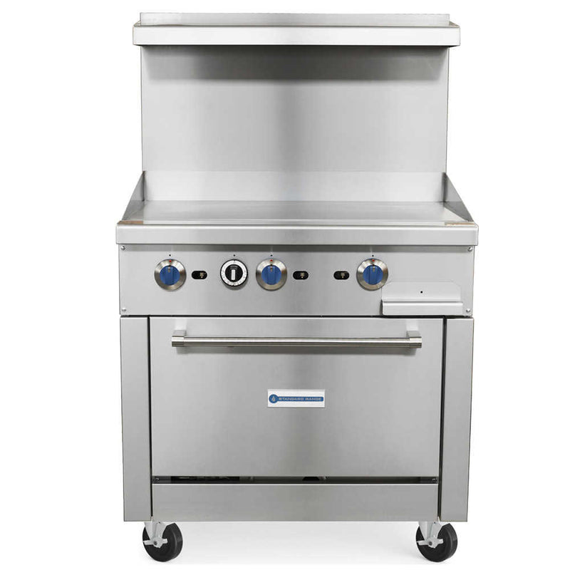 Standard Range SR-R36-36MG natural gas commercial range with griddle