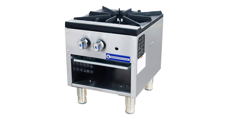 Standard Range SR-SP1 18-Inch Single-Burner Gas Stock Pot Range - 80,000 BTU