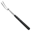 Winco Acero Forged Curved Cook's Forks Black POM High Carbon Stainless Steel