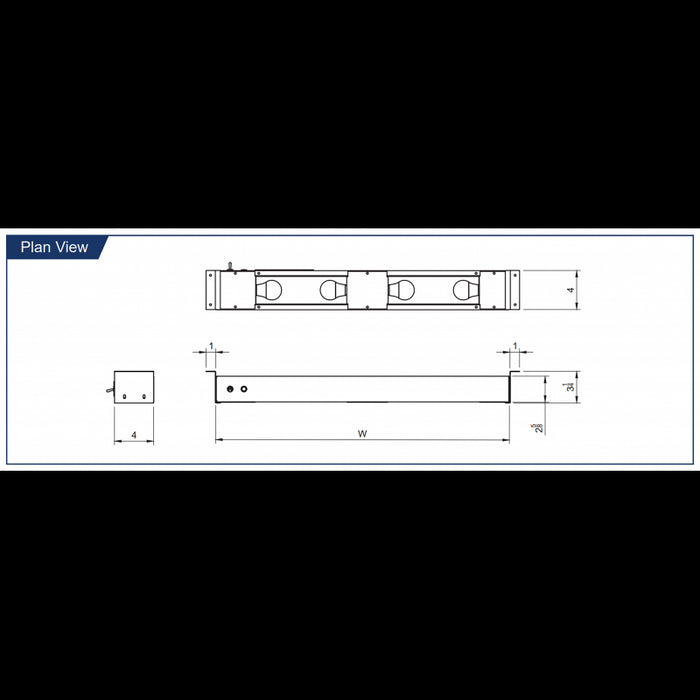 S/S Overhead Food Display Light