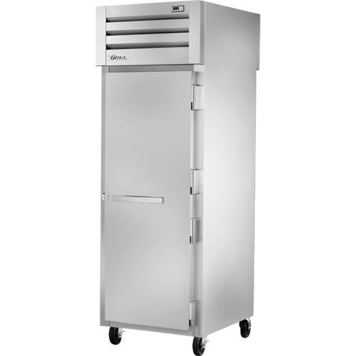True STA1RPT-1S-1G-HC Pass-Thru Solid Front/Glass Rear Swing Doors Refrigerator