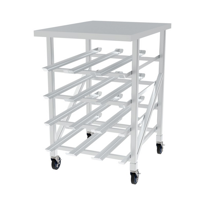 GSW All Welded Aluminum Half Size Can Rack