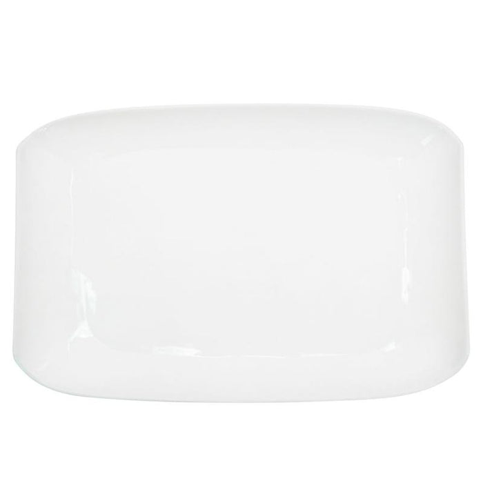 CAC Chinaware Studio Coupe Rect. Platter 15"