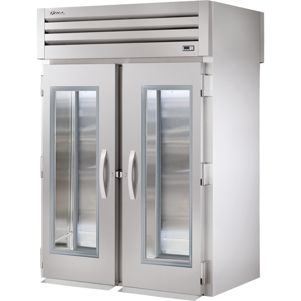 True STG2RRT-2G-2S Roll-Thru Glass Front/Solid Rear Swing Door Refrigerator