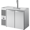 True TDR48-RISZ1-L-S-SS-1 Reach-In Single Zone Refrigerator with Left Side Refrigeration System. Stainless Exterior and Solid Swing Doors