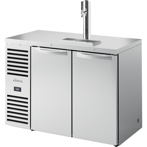 True TDR48-RISZ1-L-S-SS-1 Reach-In Single Zone Refrigerator with Left Side Refrigeration System. Stainless Exterior and Solid Swing Doors