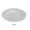 Yanco MM-120 12" Pasta Bowl, Embossed Pattern Bone, White Durable China 24 Oz, Pack of 12 (1 Dz)