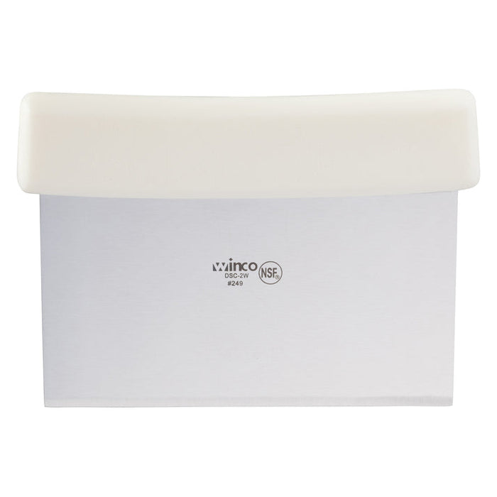 DSC-2W - Dough Scraper, Plastic Handle - White