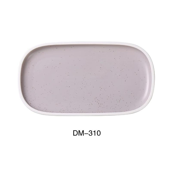 Yanco DM-310 Denmark RECTANGULAR PLATE WITH UPRIGHT RIM, Porcelain, Matte Glaze, (2Dz)