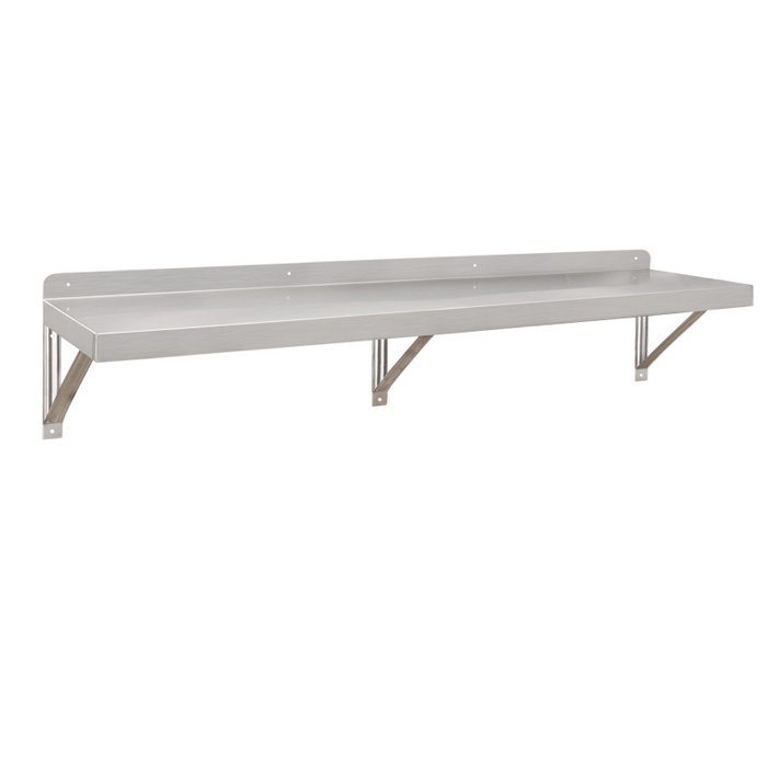 GSW Stainless Steel Economic Wall Mount Shelf