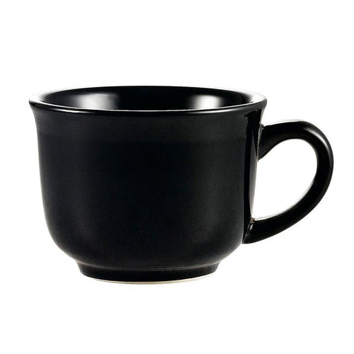CAC Chinaware Color Tango Cup Tall Black 7.5oz 3 1/2"
