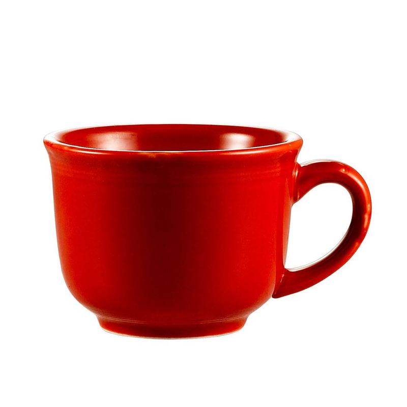 CAC Chinaware Color Tango Cup Tall Red 7.5oz 3 1/2"