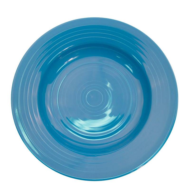 CAC Chinaware Color Tango Pasta Bowl Peacock 22oz 12"