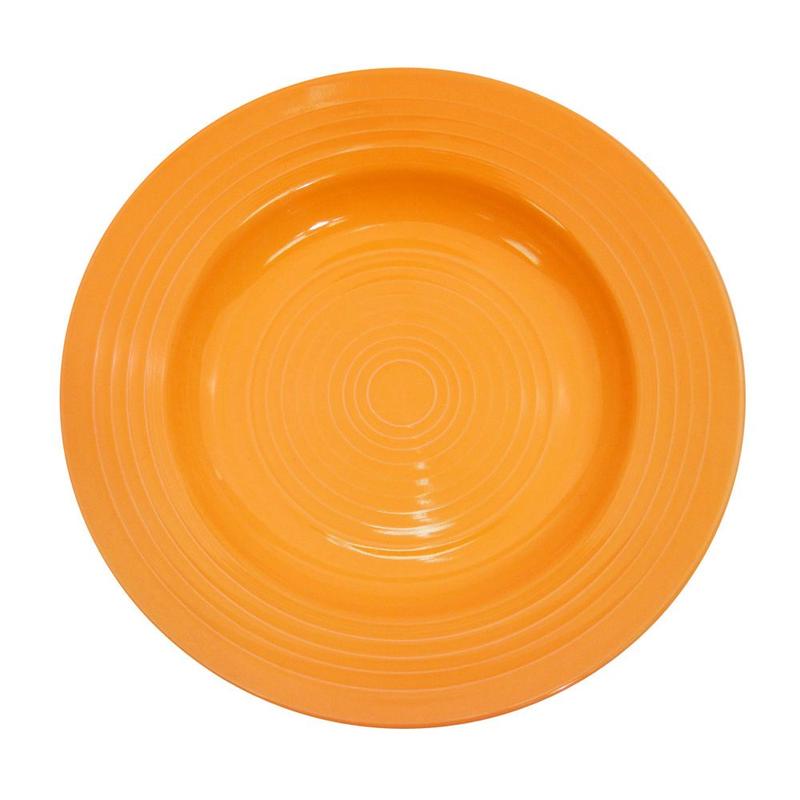 CAC Chinaware Color Tango Pasta Bowl Tangerine 22oz 12"