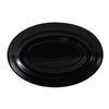 CAC Chinaware Color Tango Oval Platter Black 11 3/4"
