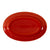 CAC Chinaware Color Tango Oval Platter Red 13 5/8