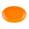 CAC Chinaware Color Tango Oval Platter Tangerine 13 5/8"
