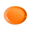 CAC Chinaware Color Tango Coupe Oval Platter Tangerine 12 3/4"