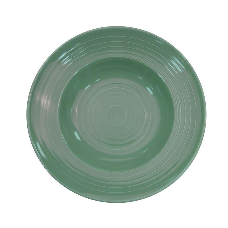 CAC Chinaware Color Tango Pasta Bowl Green 9oz 9"