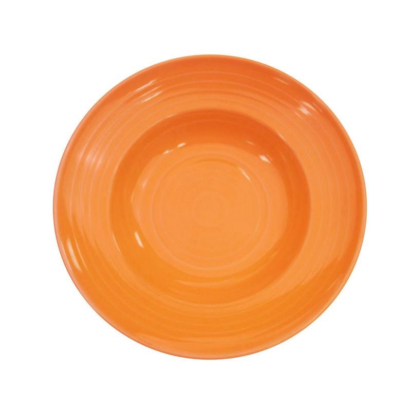 CAC Chinaware Color Tango Pasta Bowl Tangerine 9oz 9"