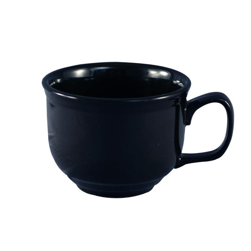CAC Chinaware Color Tango Jumbo Cup Cobalt Blue 18oz 4 5/8"