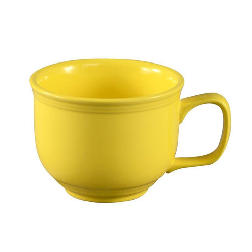 CAC Chinaware Color Tango Jumbo Cup Sunflower 18oz 4 5/8"