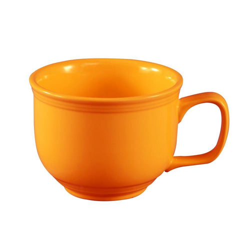CAC Chinaware Color Tango Jumbo Cup Tangerine 18oz 4 5/8"