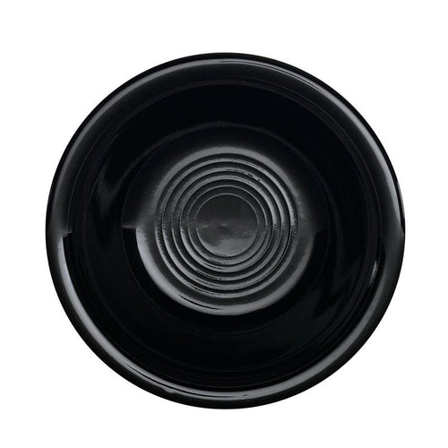 CAC Chinaware Color Tango Fruit Dish Black 3.5oz 4 1/2"
