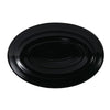 CAC Chinaware Color Tango Oval Platter Black 9 5/8"