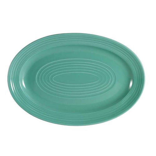 CAC Chinaware Color Tango Oval Platter Green 9 5/8"