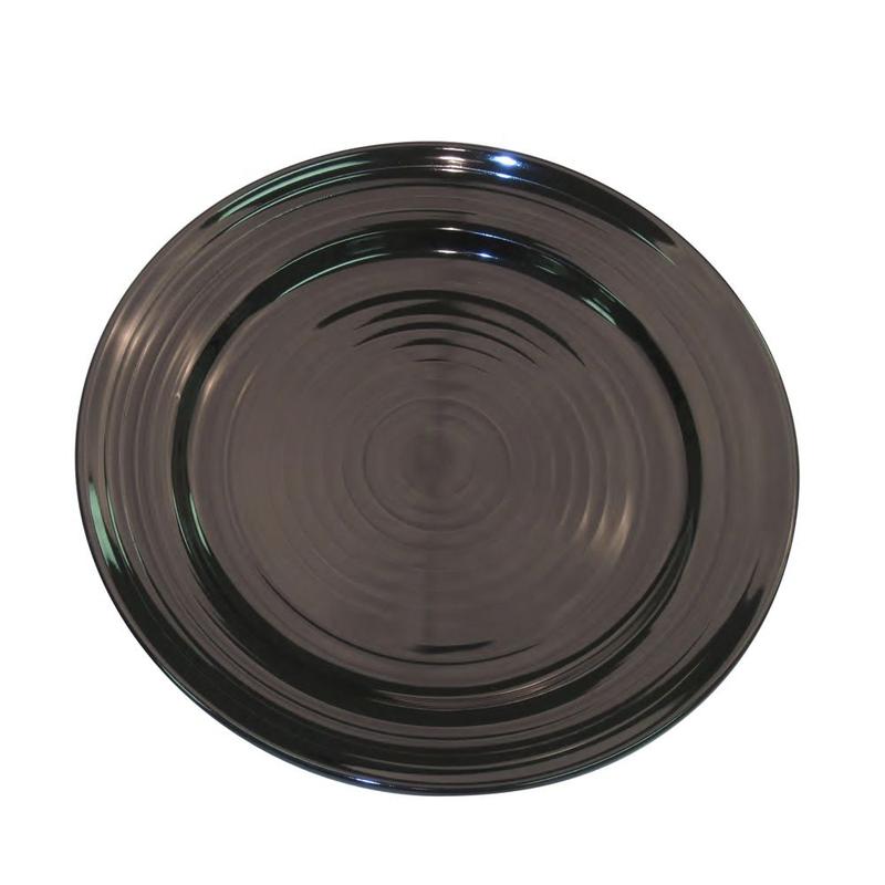 CAC Chinaware Color Tango Plate Black 9"