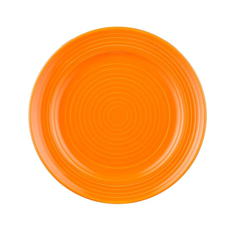 CAC Chinaware Color Tango Plate Tangerine 9"