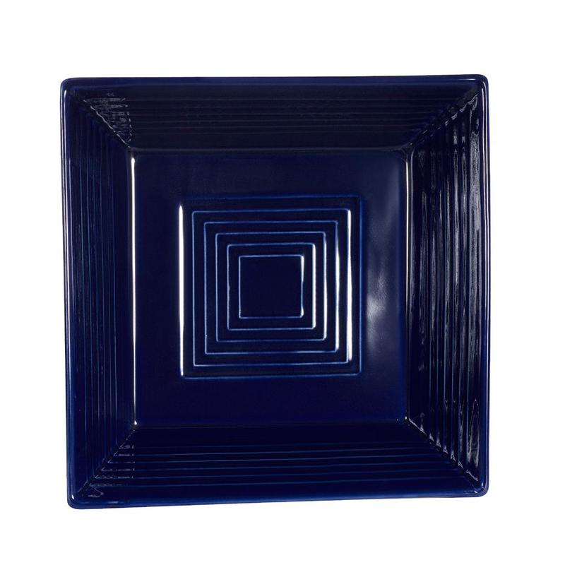CAC Chinaware Color Tango Square Bowl Cobalt Blue 15oz 6"