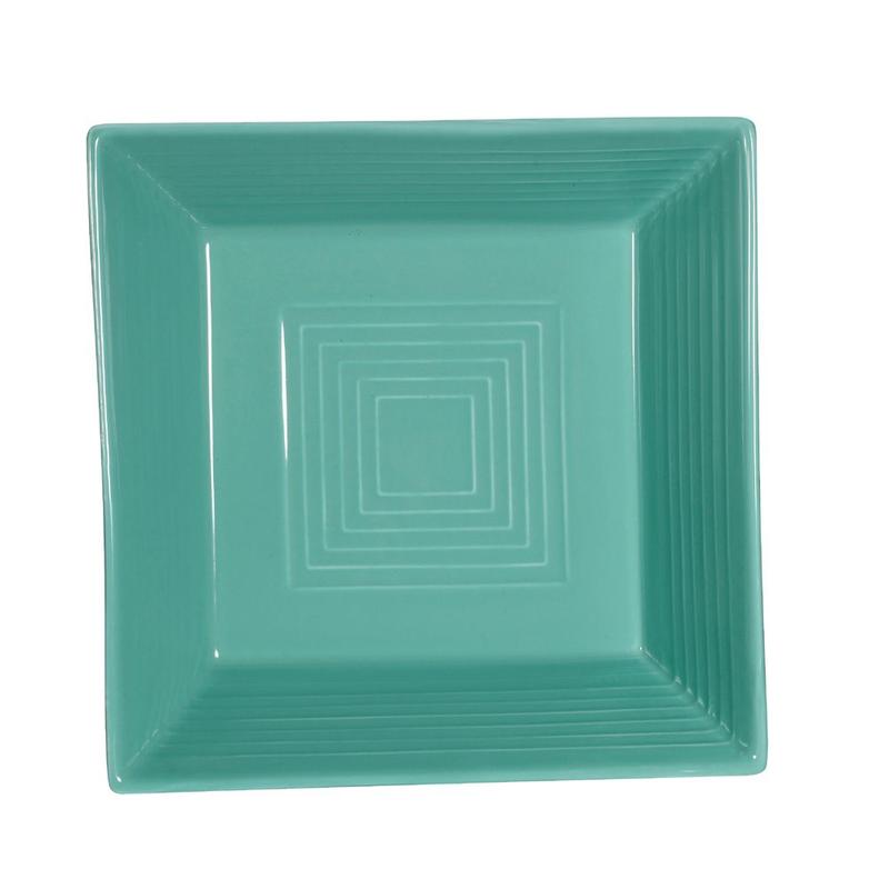 CAC Chinaware Color Tango Square Bowl Green 15oz 6"