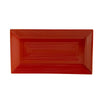 CAC Chinaware Color Tango Rect. Platter Red 11 5/8"