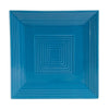 CAC Chinaware Color Tango Square Plate Peacock 10"