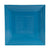 CAC Chinaware Color Tango Square Plate Peacock 10