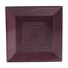 CAC Chinaware Color Tango Square Plate Plum 10"