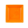 CAC Chinaware Color Tango Square Plate Tangerine 10"