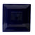 CAC Chinaware Color Tango Square Plate Cobalt Blue 8